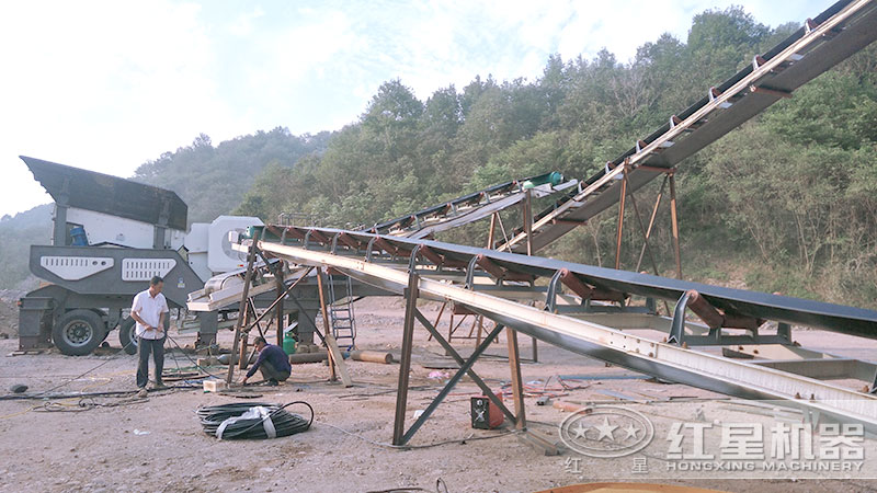 移動(dòng)粉碎機(jī)油電兩用，作業(yè)效率高