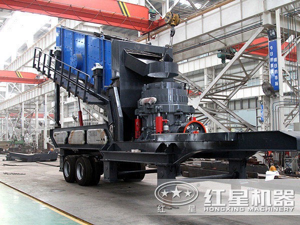 車(chē)載型破石設(shè)備（安裝圓錐破碎機(jī)）