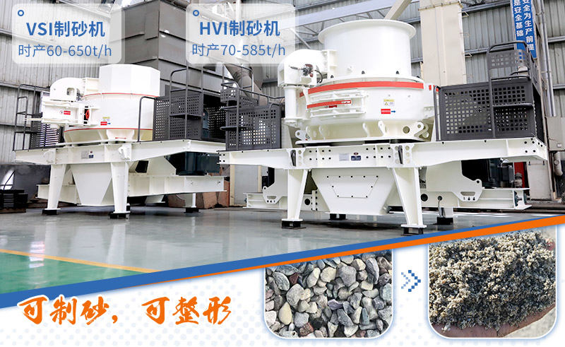 專業(yè)制砂設(shè)備：HVI制砂機(jī)、VSI制砂機(jī)